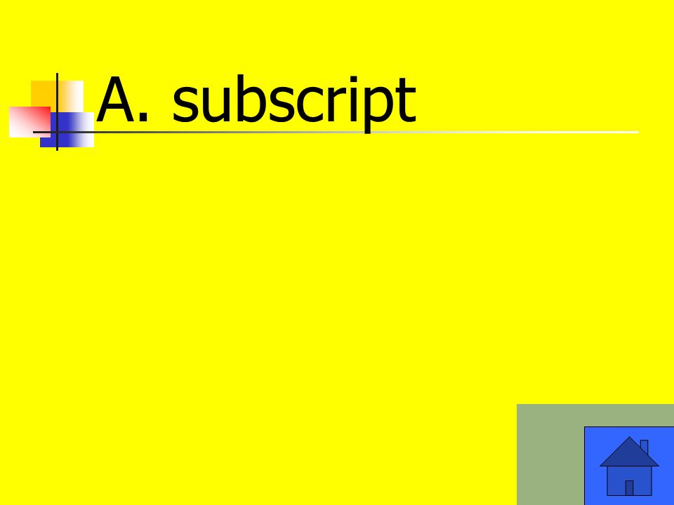 A. subscript