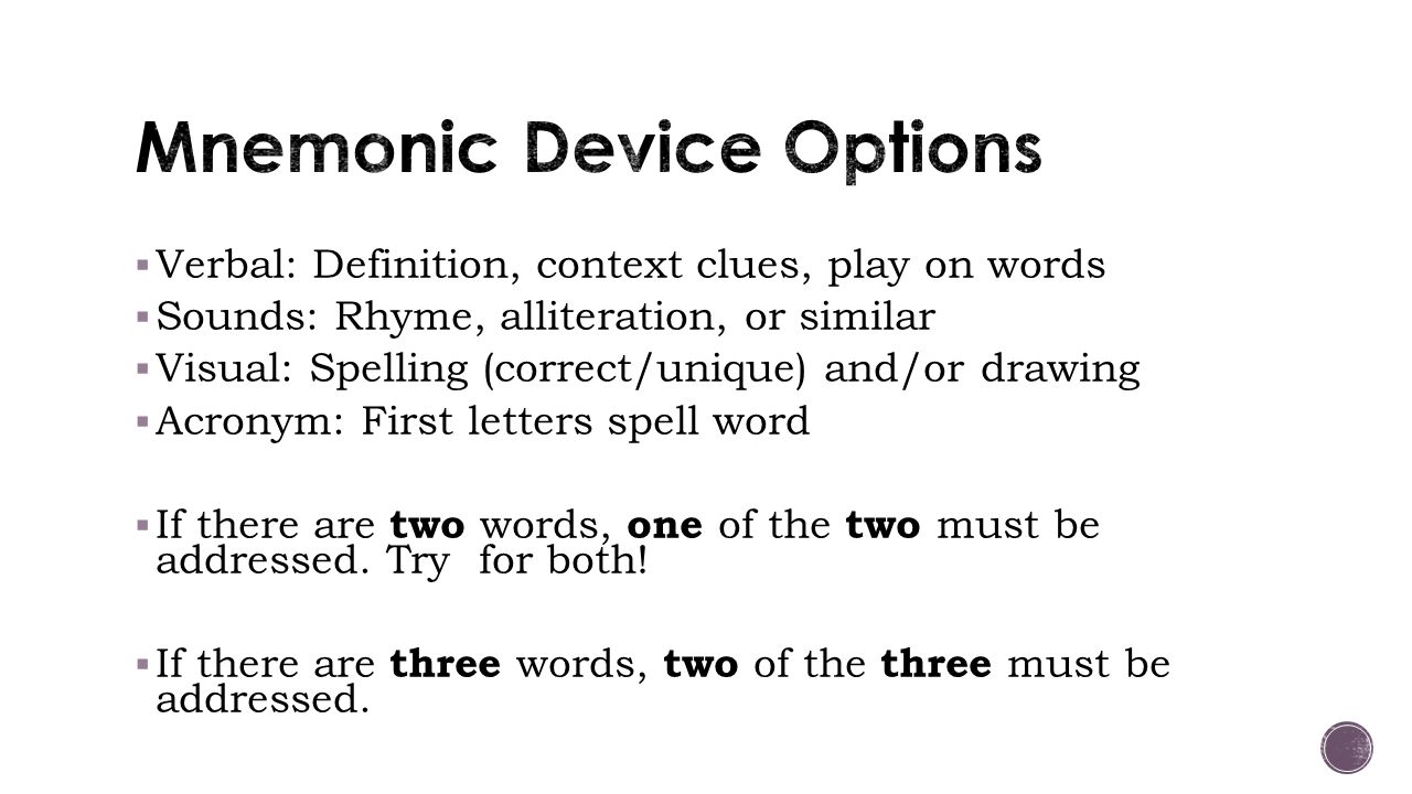 effect of mnemonic technique on serial effect of mnemonic technique on serial
