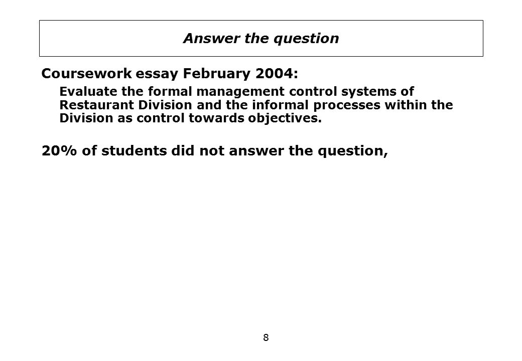 Evaluation Essay On A Restaurant