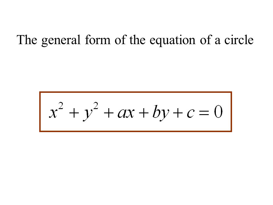 1 8 Circles X Y H K R A Circle Is Set Of Points In 6 The General Form Of Equation A Circle