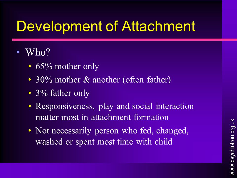 Development of Attachment Who.