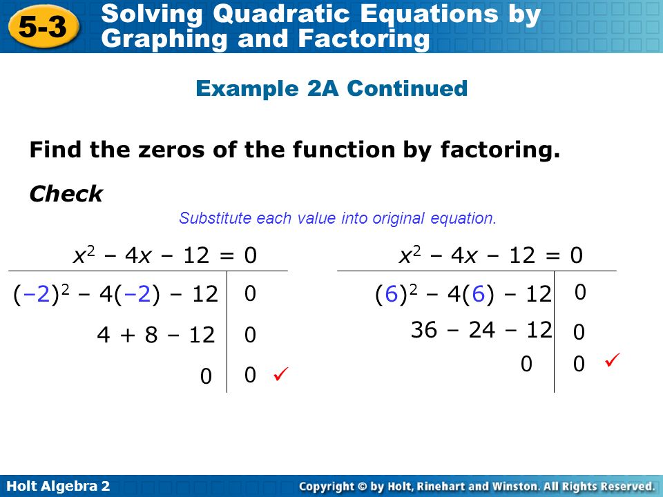 Solving Quadratic Equations By Factoring Algebra 2 Talkchannels Algebra 2 Solving Quadratic Equations By Factoring Talkchannels