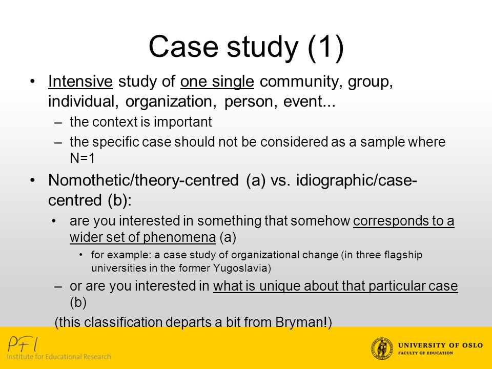 Qualitative Case Study Methodology: Study Design and