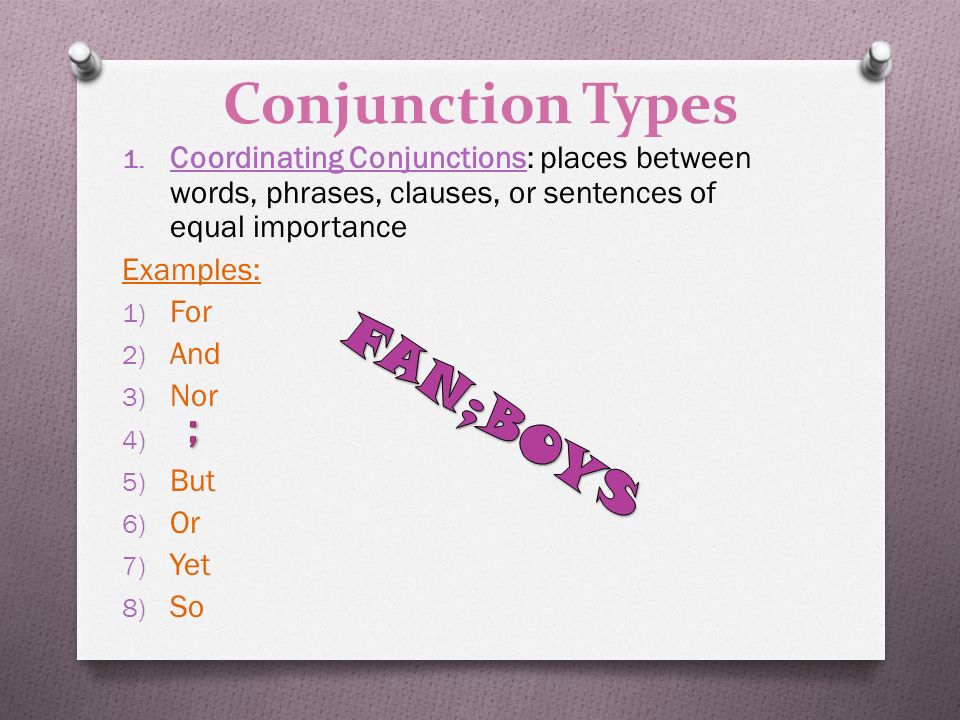 Conjunction Types 1.