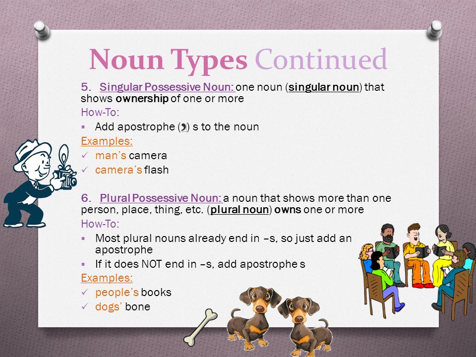 Noun Types Continued 5.