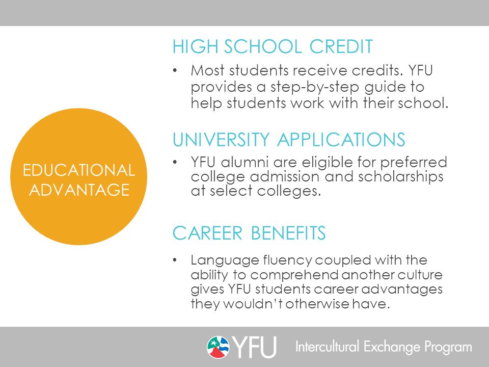 Most students receive credits.