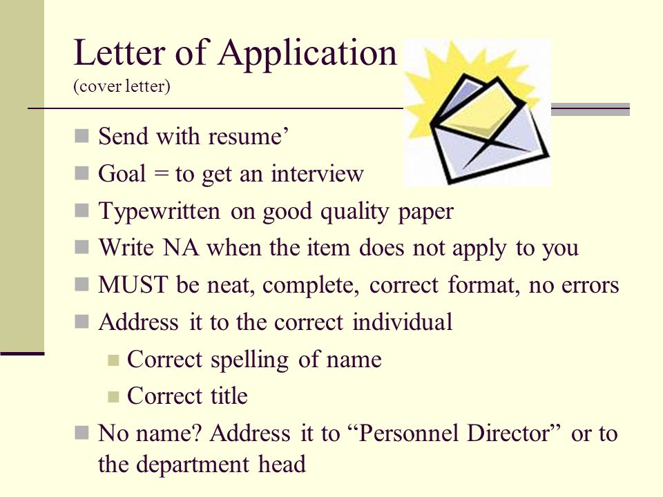 correct format of a resume