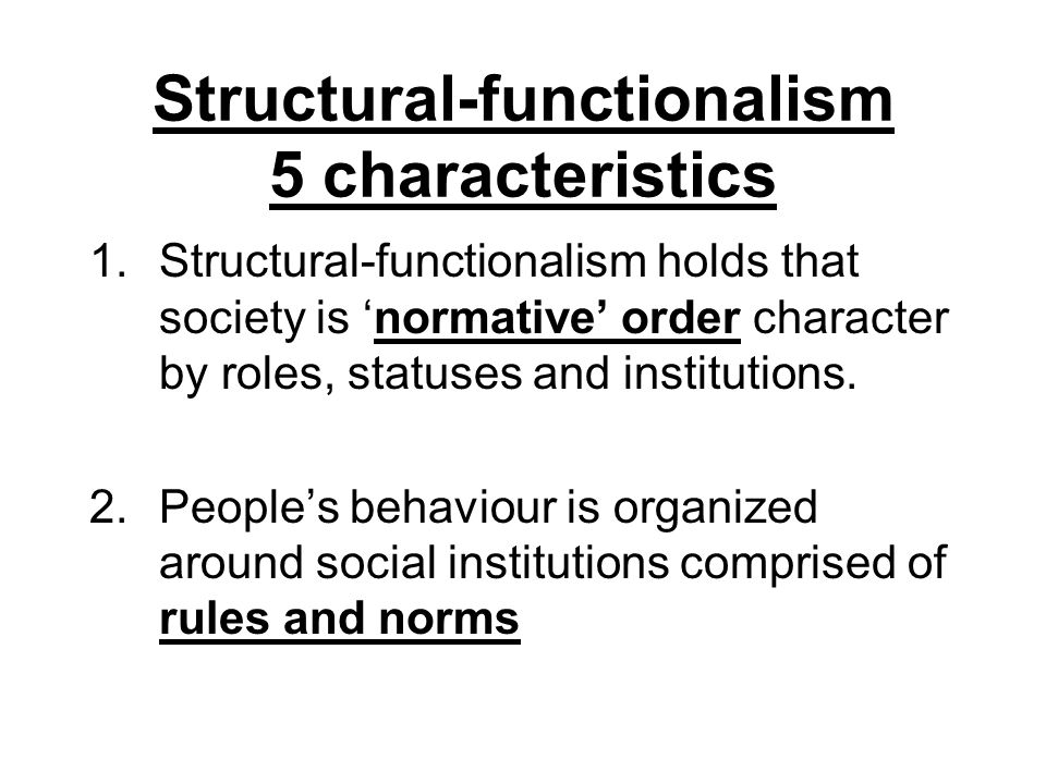 structural functionalism