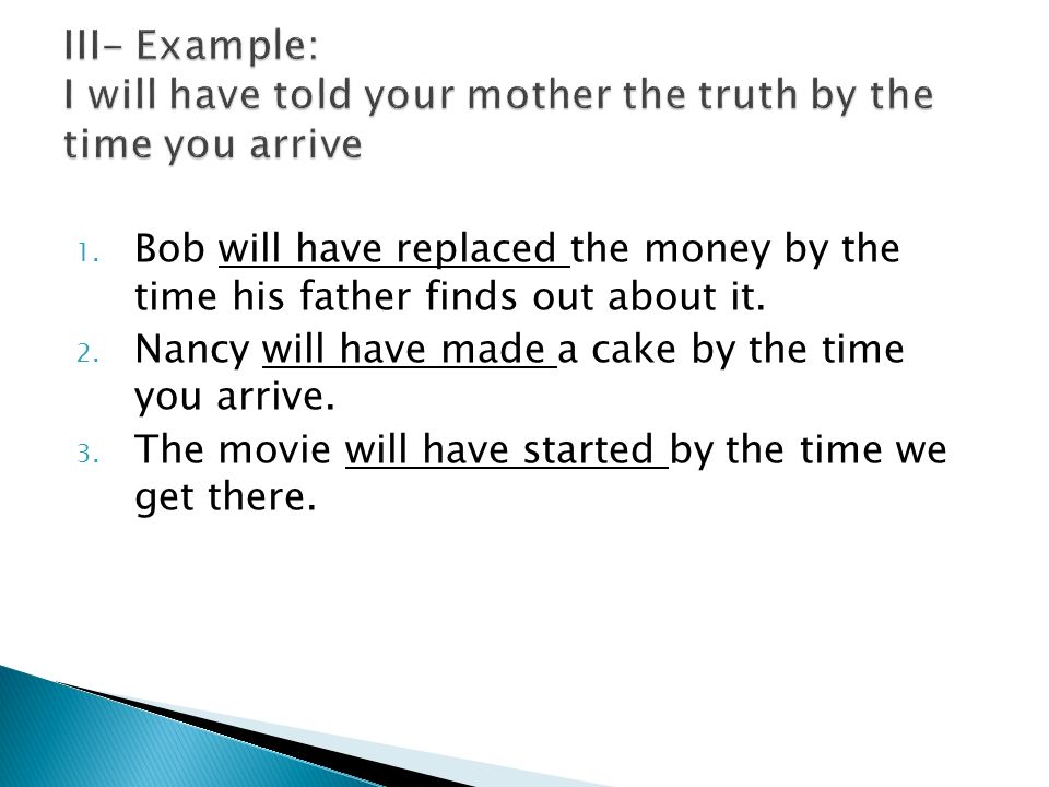 1. Bob will have replaced the money by the time his father finds out about it.