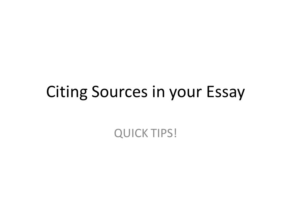 Mla citation within essay