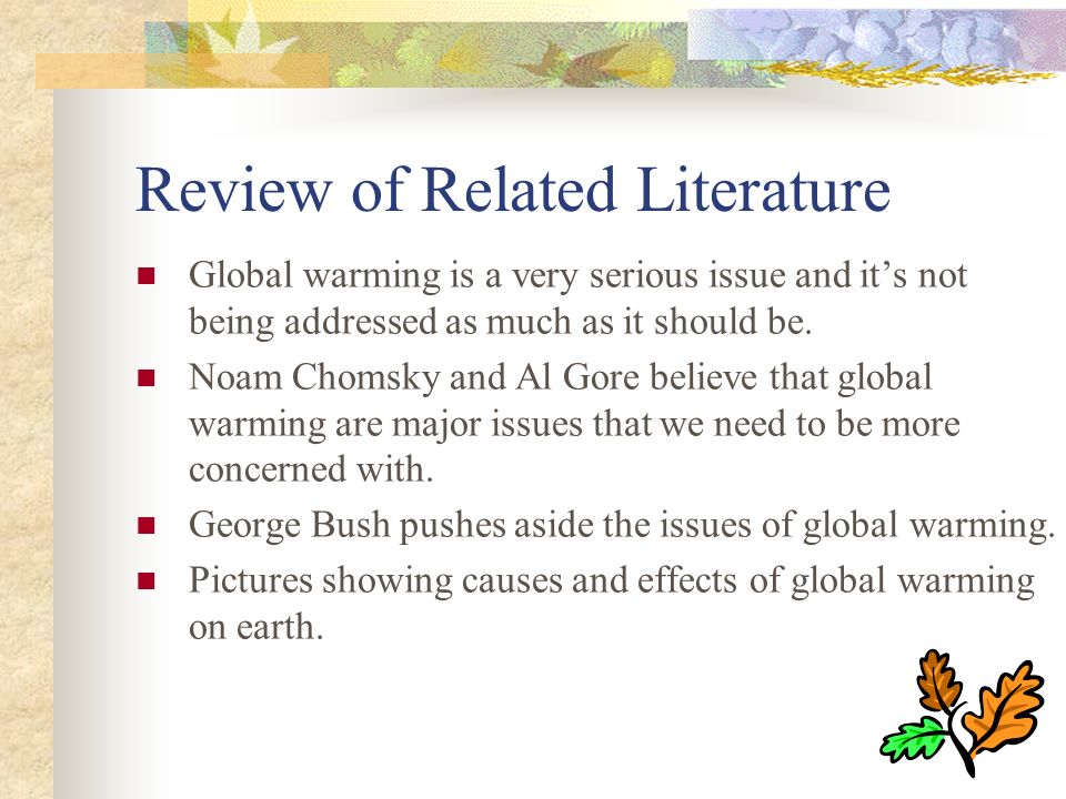 Review Of Related Literature