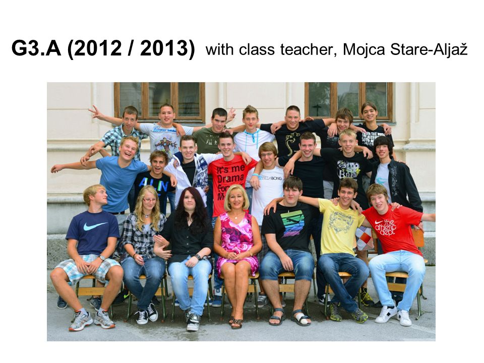 G3.A (2012 / 2013) with class teacher, Mojca Stare-Aljaž