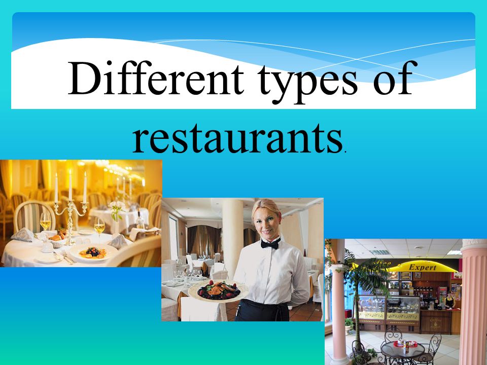 types of restaurants