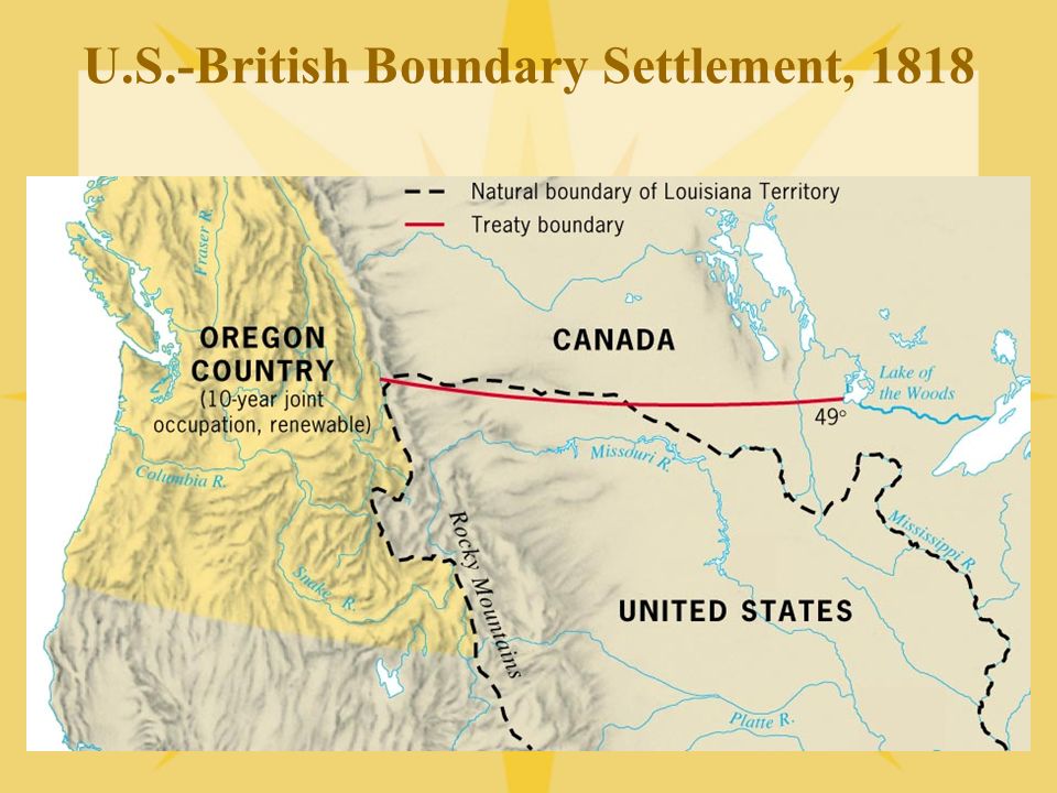 U.S.-British Boundary Settlement, 1818