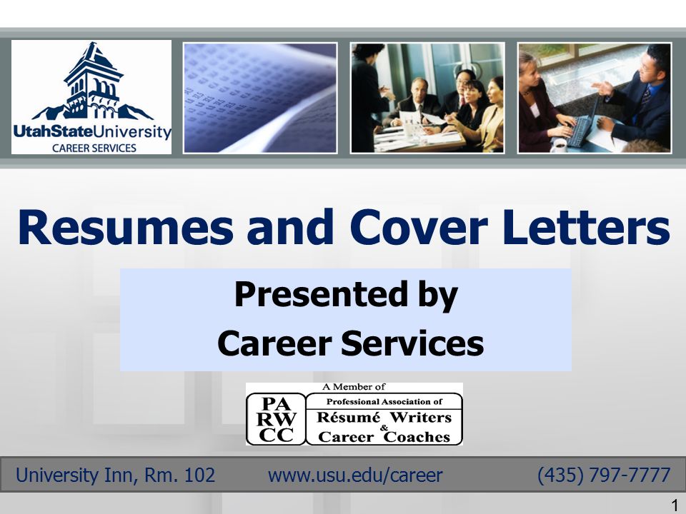 resumes and cover letters presented by career services university usu cover letters
