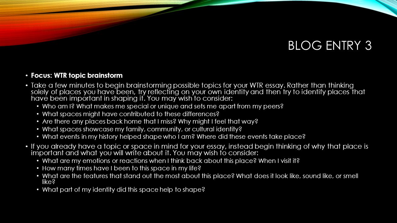 Who Am I Essay Outline