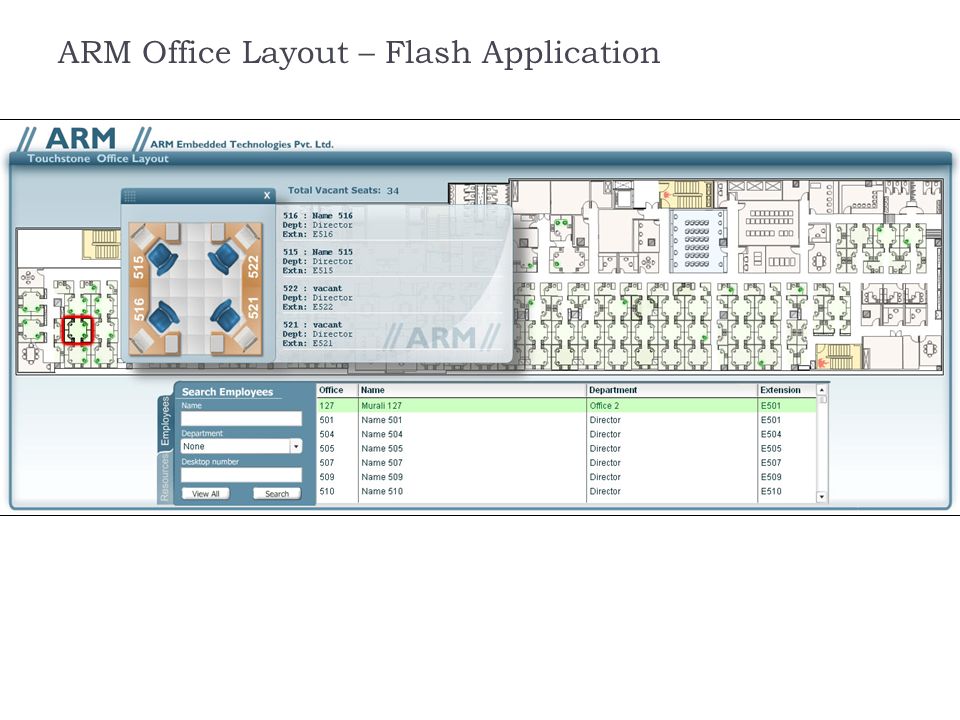 ARM Office Layout – Flash Application