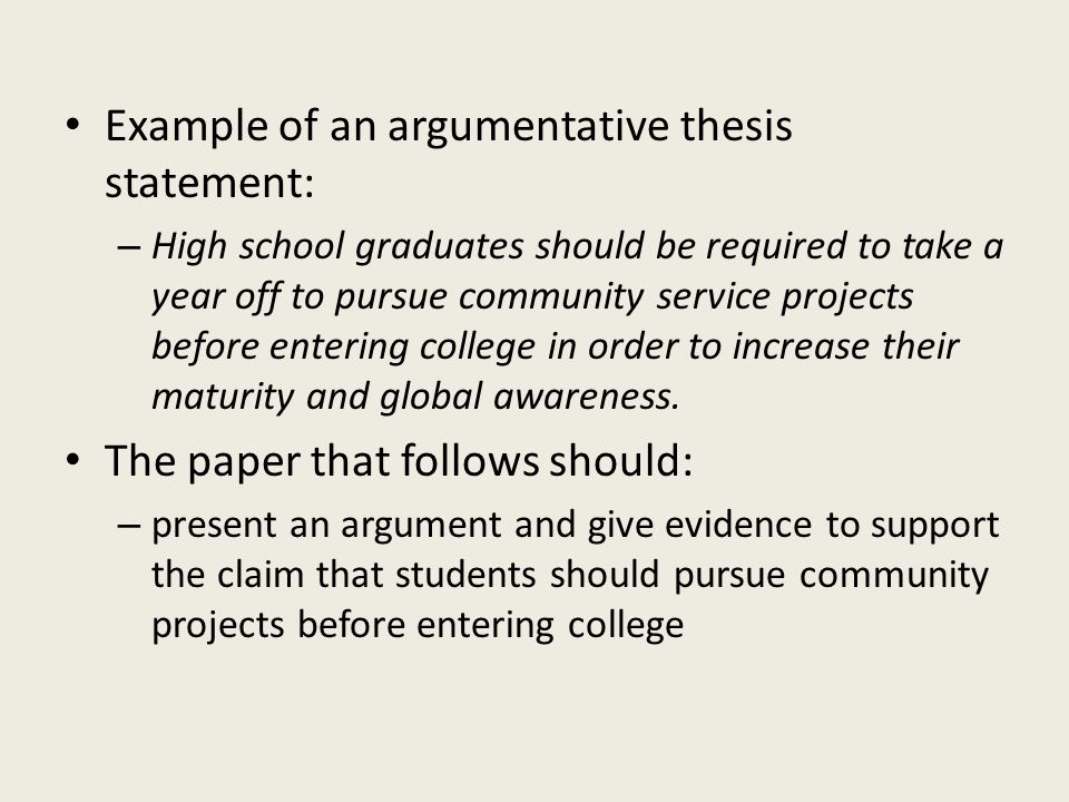 thesis statement example for persuasive essays