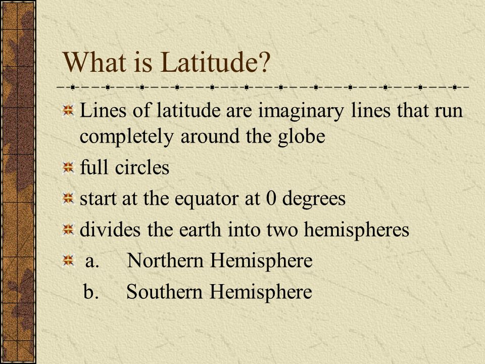What is Latitude.