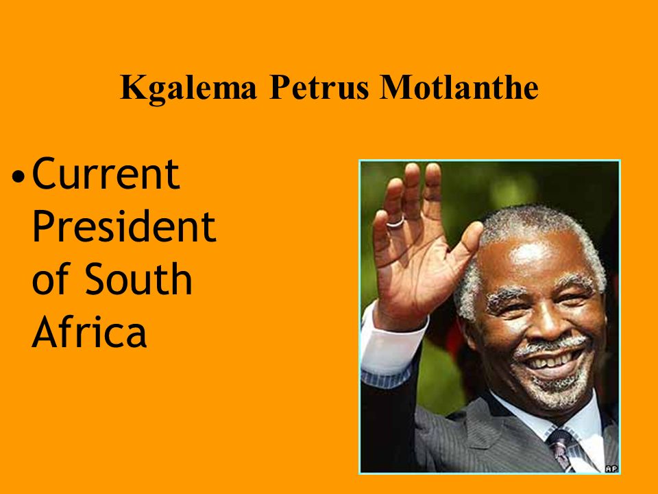 Kgalema Petrus Motlanthe Current President of South Africa