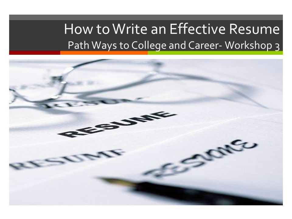 how to prepare an effective resumes