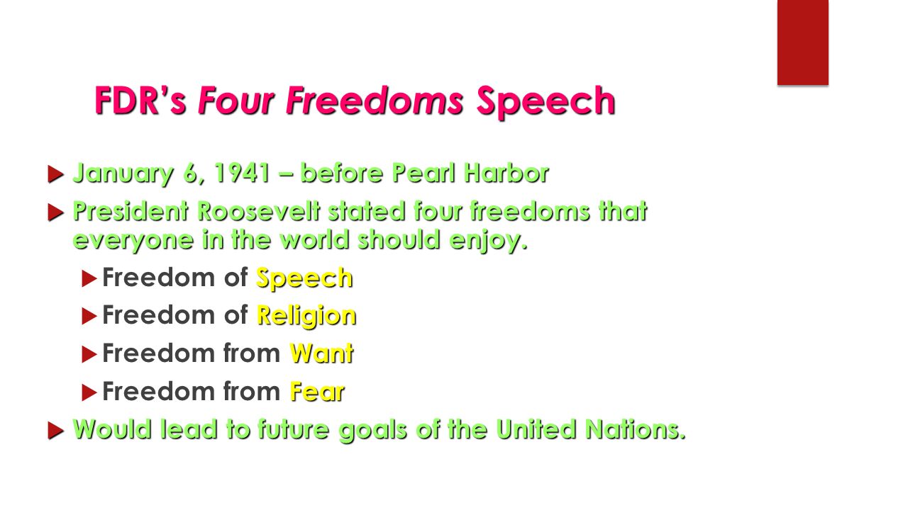 fdr four freedoms speech fdr four freedoms speech