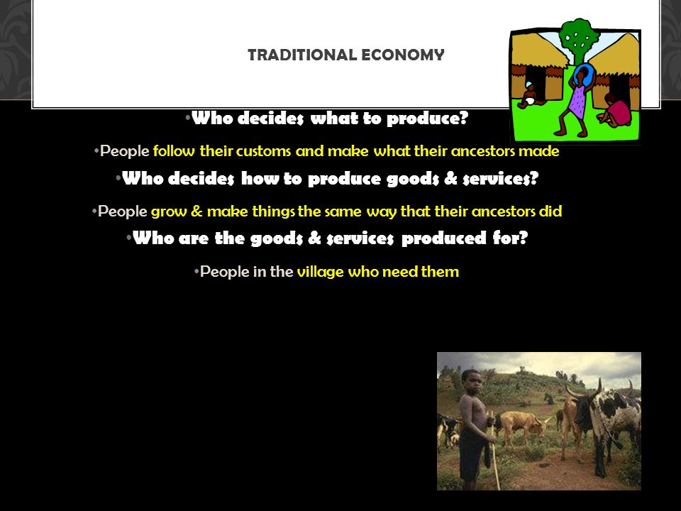 Who decides what to produce.