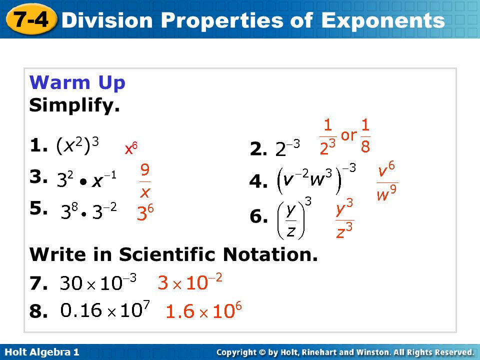 Worksheets Division Properties Of Exponents Worksheet 7 5 division properties of exponents worksheet answers intrepidpath algebra 1 lesson 4 worksheets