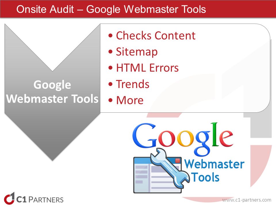 Google Webmaster Tools Checks Content Sitemap HTML Errors Trends More Onsite Audit – Google Webmaster Tools