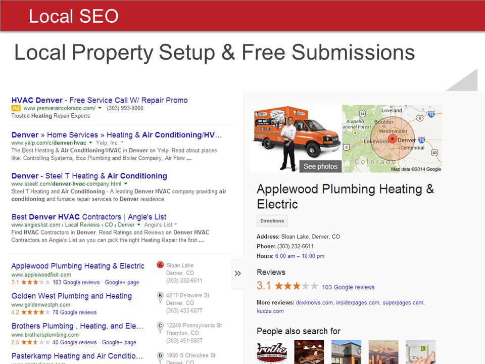 Local SEO Local Property Setup & Free Submissions