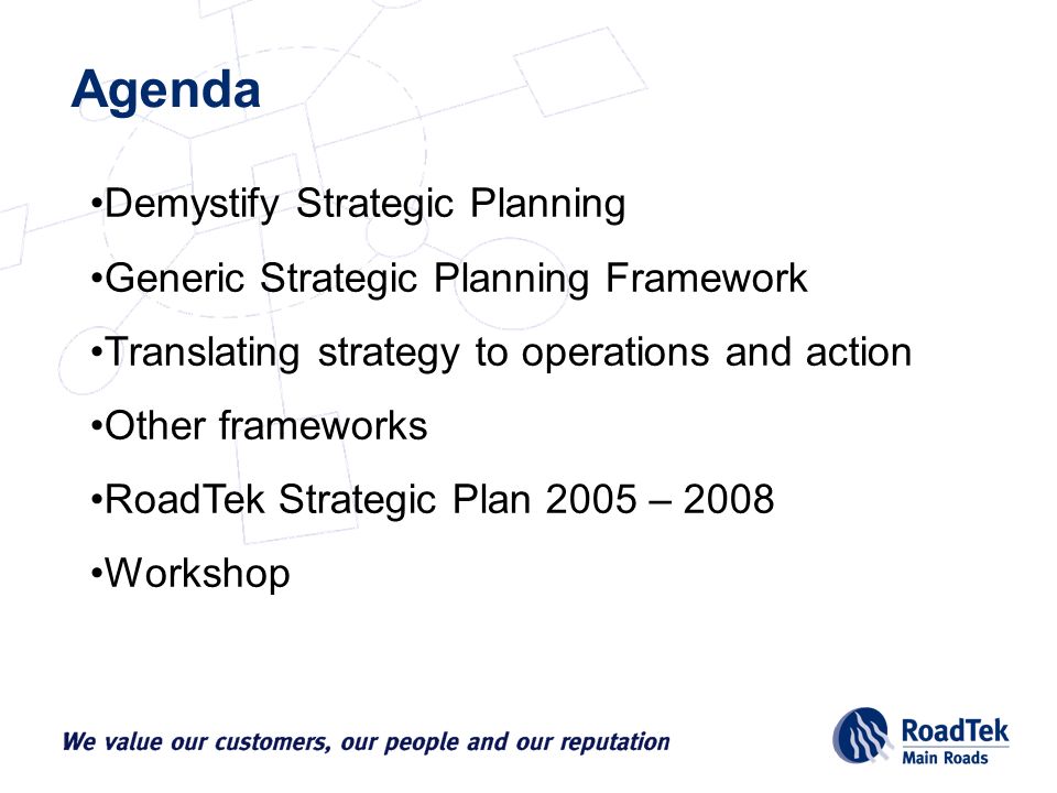 strategic planning frameworks