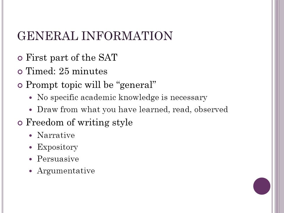 essay part of sat Hundreds of universities, including several top schools, ignore or pay little heed to students' scores on the writing section of the sat in admissions decisions, skeptical about how well the essay reflects writing skills reservations about the validity of the essay portion of the writing exam. essay part of sat Hundreds of universities, including several top schools, ignore or pay little heed to students' scores on the writing section of the sat in admissions decisions, skeptical about how well the essay reflects writing skills reservations about the validity of the essay portion of the writing exam.