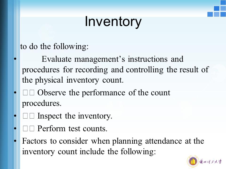 physical inventory counting