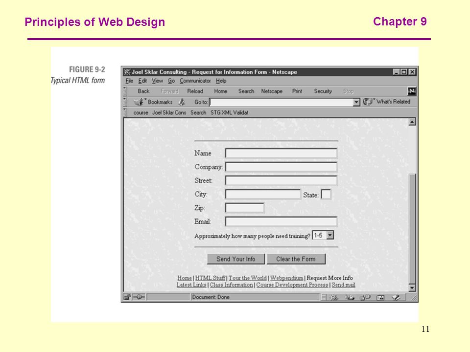 11 Principles of Web Design Chapter 9