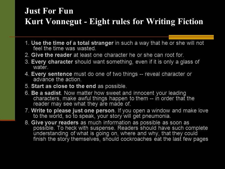 Kurt Vonnegut Essay