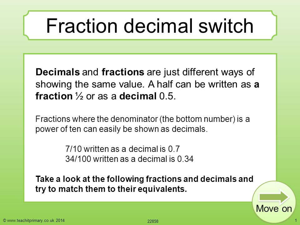 fraction decimal switch decimals and fractions are just different 34 100 in simplest form