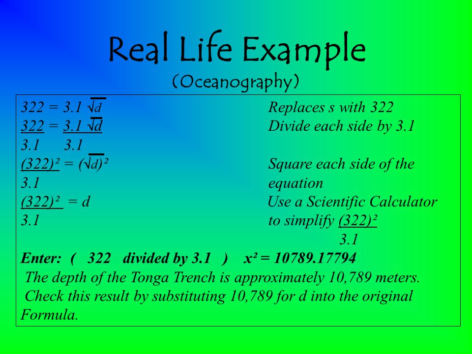 Examples Of Expressions And Equations Talkchannels Simplifying Radical Expressions Steps 1 Isolate The On