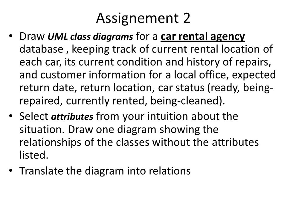 Assignements