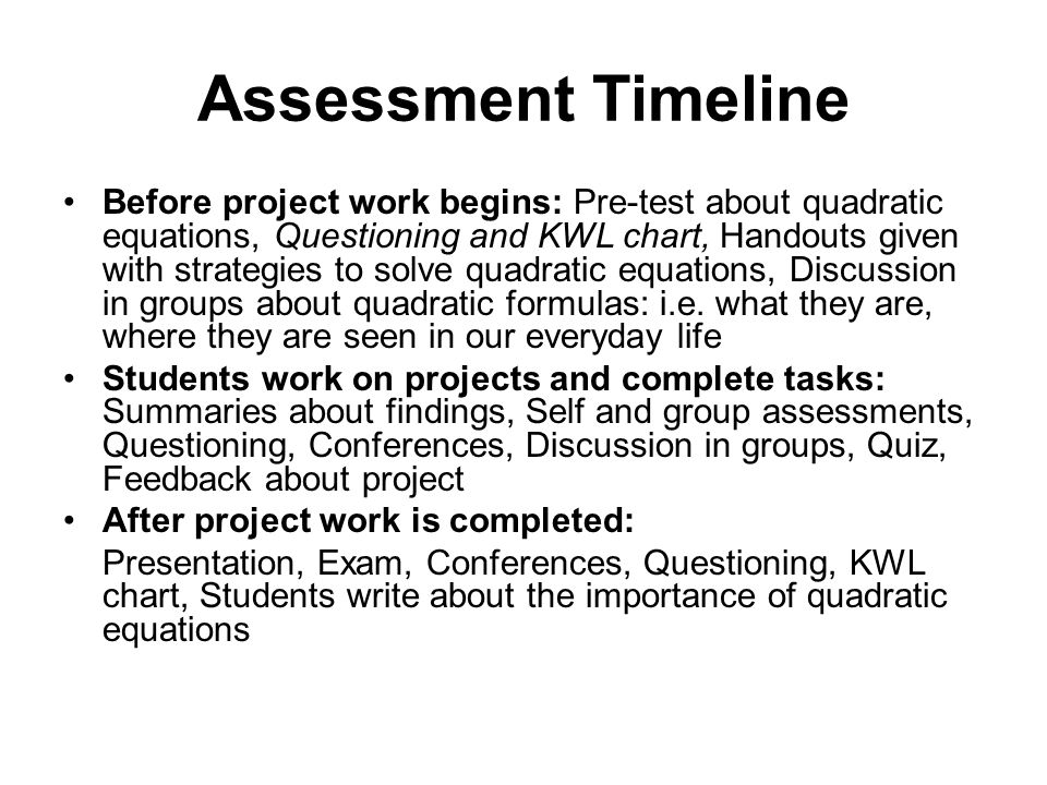 How Can Math Be In Sports Targeted Content Standards And Sment Timeline Before Project Work Begins Pre Test About Quadratic Equations Questioning And