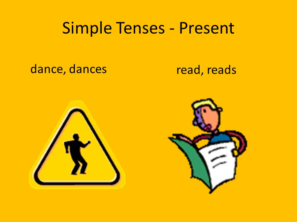 dance, dances read, reads