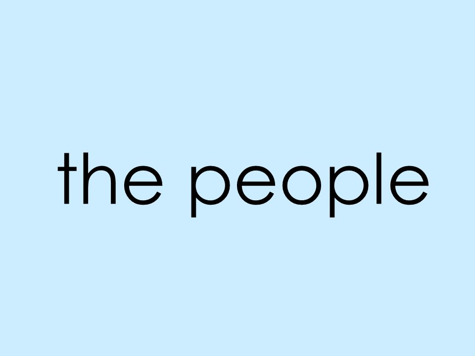 the people