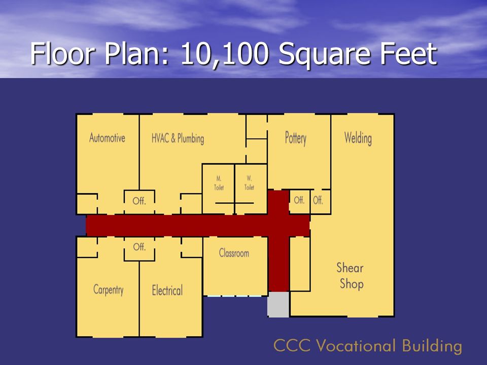 Floor Plan: 10,100 Square Feet