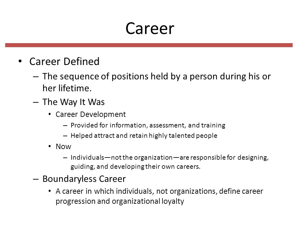 career define