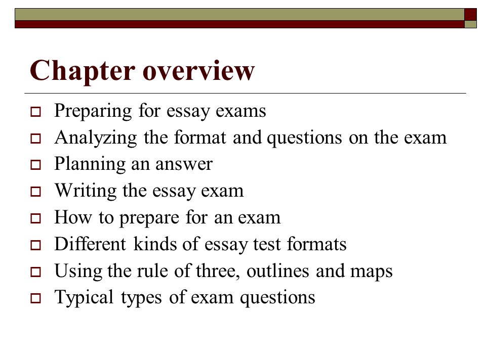 Answering exam questions - University of Reading