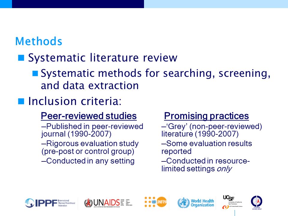 Systematic Literature Review Methodology
