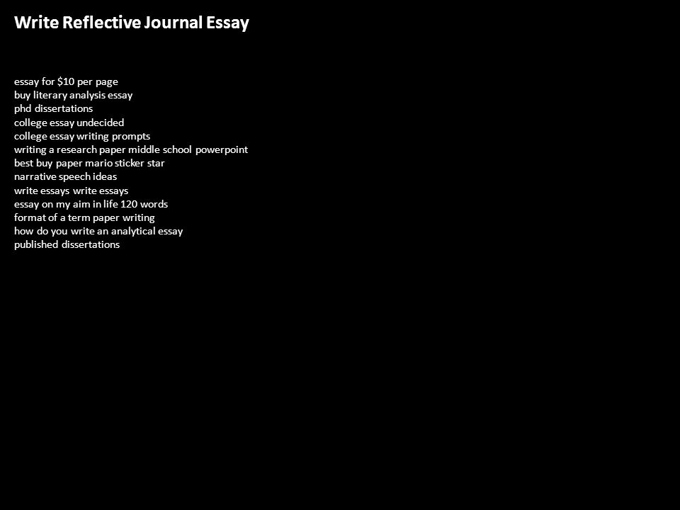How to write reflective essay.ppt