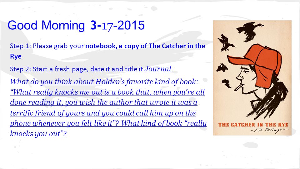 the catcher in the rye essay Free catcher in the rye papers, essays, and research papers. the catcher in the rye essay Free catcher in the rye papers, essays, and research papers.