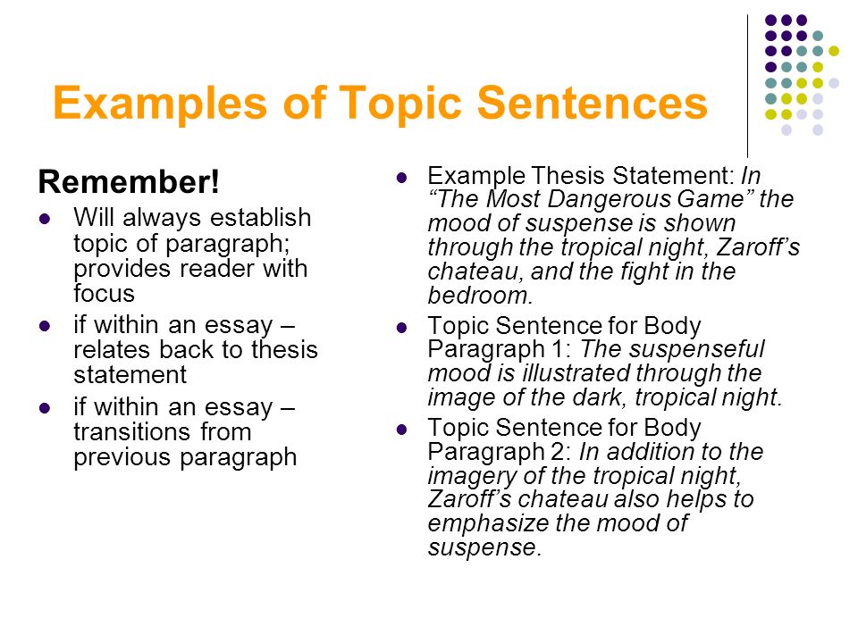 example thesis sentence example thesis sentence