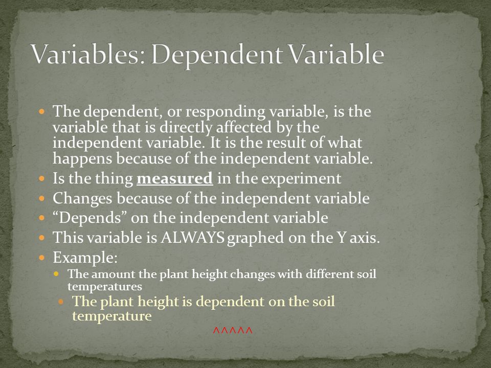 The independent variable is the variable that the scientist changes or manipulates The independent, or manipulated variable, is the variable that can be controlled by the experimenter.