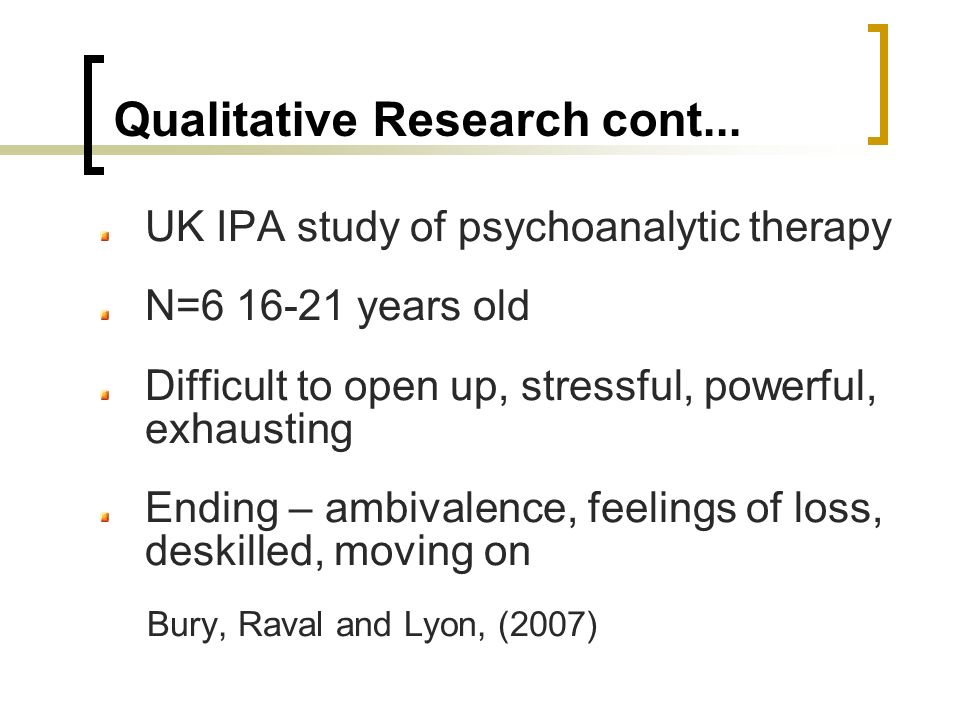 Qualitative Research cont...
